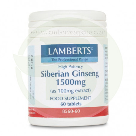 Ginseng Siberiano 1500Mg. Lamberts