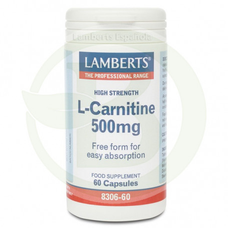 L-Carnitina 500Mg. 60 Cápsulas Lamberts