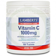 Vitamina C 1,000Mg. Bioflavonóides e Rosa Mosqueta 180 comprimidos Lamberts