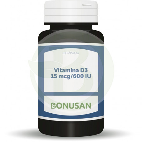 Vitamina D3 15Mcg/600UI 90 Cápsulas Bonusan