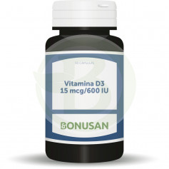 Vitamina D3 15Mcg / 600IU 90 cápsulas Bonusan