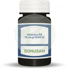 Vitamina D3 75Mcg / 3000IU 60 cápsulas Bonusan