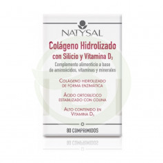 Colágeno com silicone e vitamina D 80 comprimidos naturais