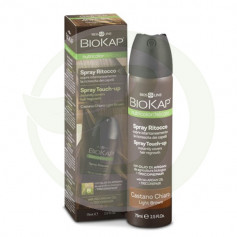 Spray de retoque castanho claro 75ml. Biokap