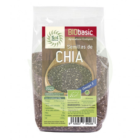 Semillas de Chía Bio 250Gr. Soria Natural