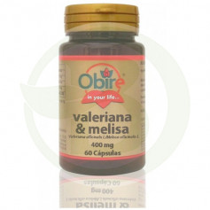 Valeriana + Melisa 400Mg. 60 cápsulas obire