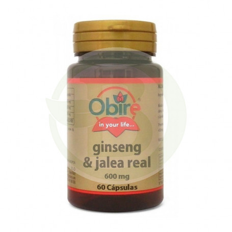 Ginseng & Jalea Real 600Mg. 60 Cápsulas Obire