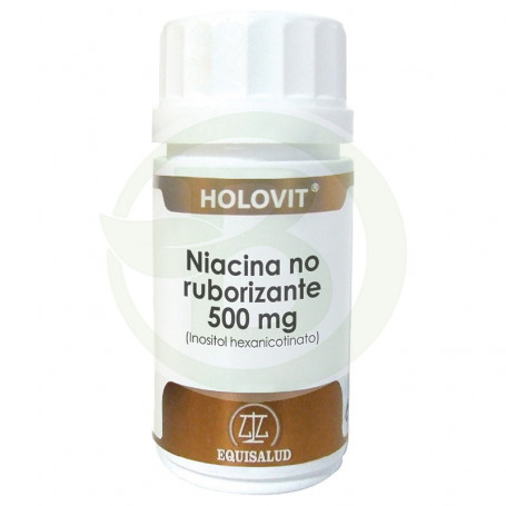 Holovit Niacina No Ruborizante 500Mg. 50 Cápsulas Equisalud