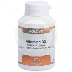 Holovit Vitamina D3 2000 UI + K2 180 cápsulas Equisalud