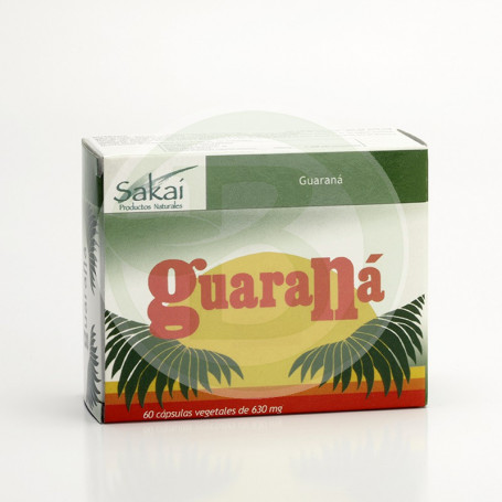 Guaraná 60 Cápsulas 500Mg. Sakai