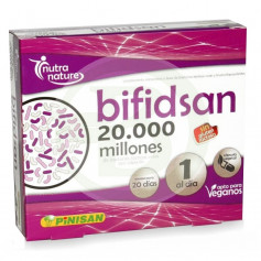 Bifidsan 20000 milhões de 20 cápsulas vegetais. Pinisan