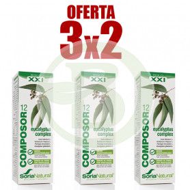 Pack 3x2 Composor 12 Eucalyptus Complex 50Ml. Soria Natural