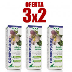 Pacote 3x2 Composor 20 Dologen Complex 50Ml. Soria Natural