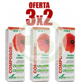 Pack 3x2 Composor 33 Doxitos Complex 45Ml. Soria Natural