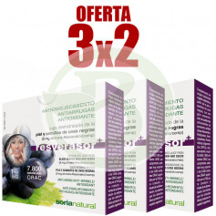 Pacote 3x2 Resverasor Plus 28 Tablets Soria Natural