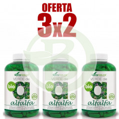 Pacote 3x2 Green Alfalfa 240 cápsulas Soria Natural