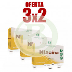 Embalagem 3x2 Vitamina B3 Retard 48 Comprimidos Soria Natural