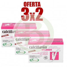 Pacote 3x2 Calciflavón 60 comprimidos Soria Natural