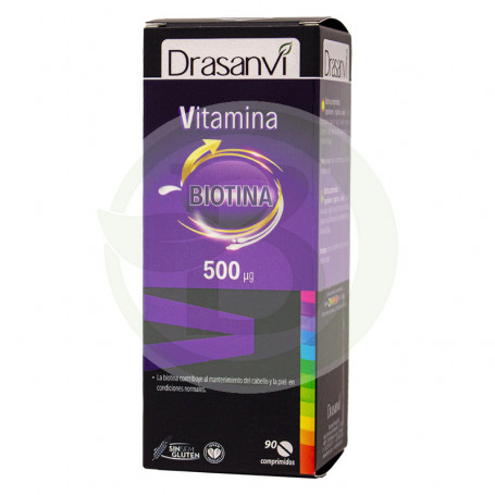 Biotina 500 µg. 90 comprimidos Drasanvi