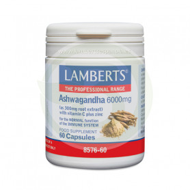 Ashwagandha 6.000Mg. 60 cápsulas lamberts