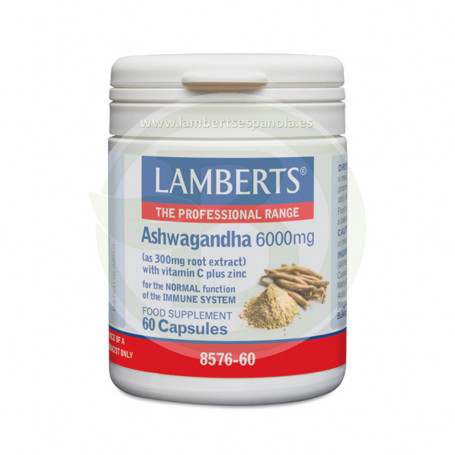 Ashwagandha 6.000Mg. 60 cápsulas lamberts