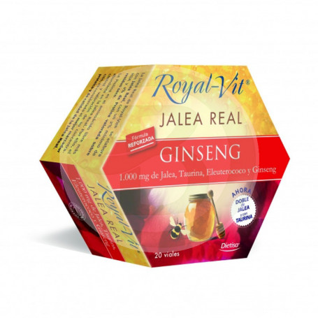 Ginseng com Taurina 20 Frascos Royal-Vit