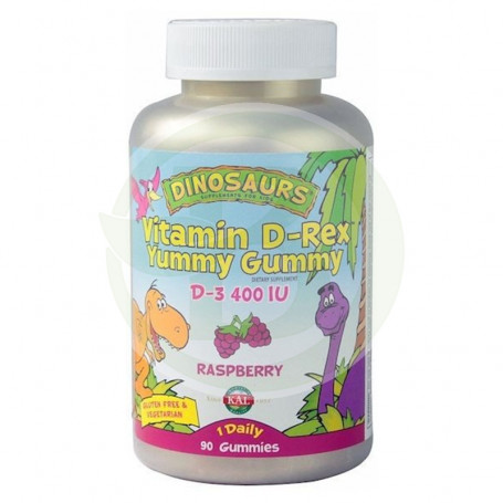 Rex Vitamina D-Rex D3 400Ii 90 Dinos Kal mastigável