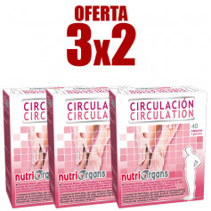 Pacote 3x2 Circulation 40 cápsulas Nutriorgans