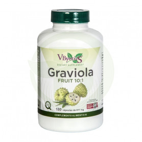 Graviola Fruit 10: 1 180 cápsulas Vbyotics