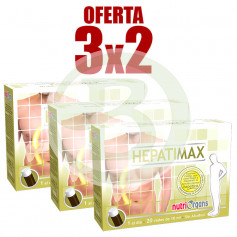 Pacote 3x2 Hepatimax 20 frascos Nutriorgans