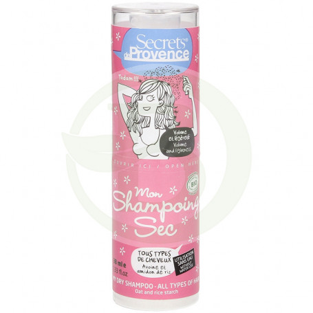 Shampoo Seco Amido De Arroz e Aveia 38Ml. Secrets De Provence