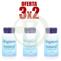 Pacote 3x2 cápsulas de magnésio natural 60 Dismag