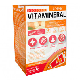 Vitamineral Energy 30 cápsulas em dieta