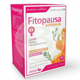 Fitopausa com 60 cápsulas dietéticas de isoflavonas de soja