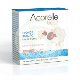 Esponja natural bebê Acorelle Konjac