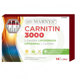 Frascos de Carnitin 3000 14 Marnys