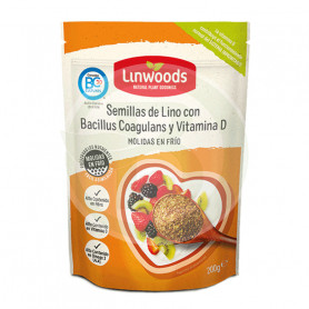 SEMILLAS LINO MOLIDAS CON PROBIOTICO Y VITAMINA D 200Gr. LINWOODS