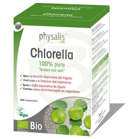 Chlorella 200 comprimidos Physalis