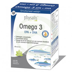 Omega 3 Epa + Dha 60 cápsulas Physalis