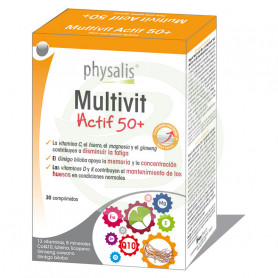 Multivit Actif 50+ 30 Tablets Physalis