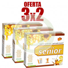 Embale 3 x 2 frascos de gelatina real sênior 15 pinisan