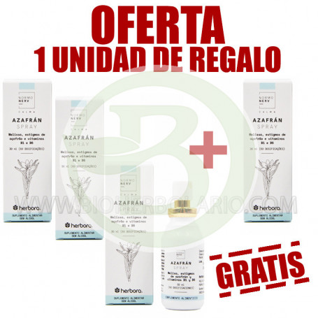 Pacote 3x2 spray de açafrão 30ml. Erval