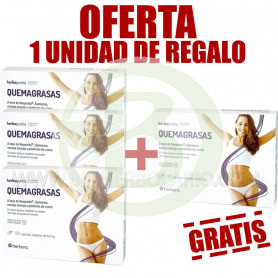 Pacote 3x2 queimadores de gordura 60 cápsulas Herbora