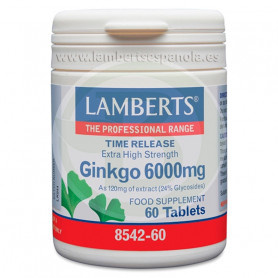 Ginkgo Biloba 6.000Mg. 60 comprimidos Lamberts