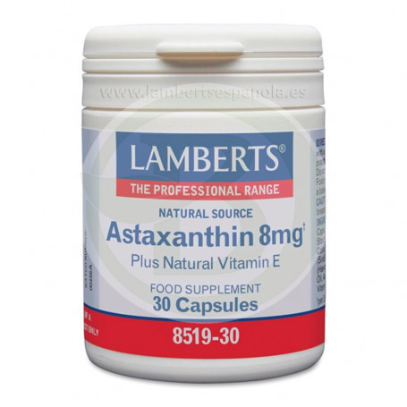 Astaxantina com vitamina E 30 cápsulas Lamberts