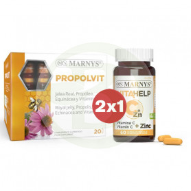 2X1 Propolvit e Vitahelp Zn Marnys