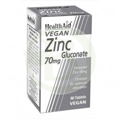 Gluconato de zinco 70Mg. Health Aid