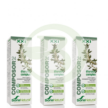 Pack 3x2 Composor 24 Diuracil Complex 50 Ml. Soria Natural