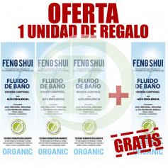 Pacote 4x3 de fluido de banho de 400ml. Feng Shui