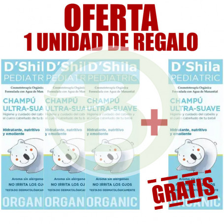 Pack 4x3 Champú Ultra-Suave Pediatric 100Ml. Shila